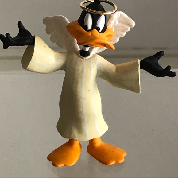 Hallmark 1994 Looney Tunes - Daffy Duck As Angel Christmas Ornament - VTG - Picture 2 of 12